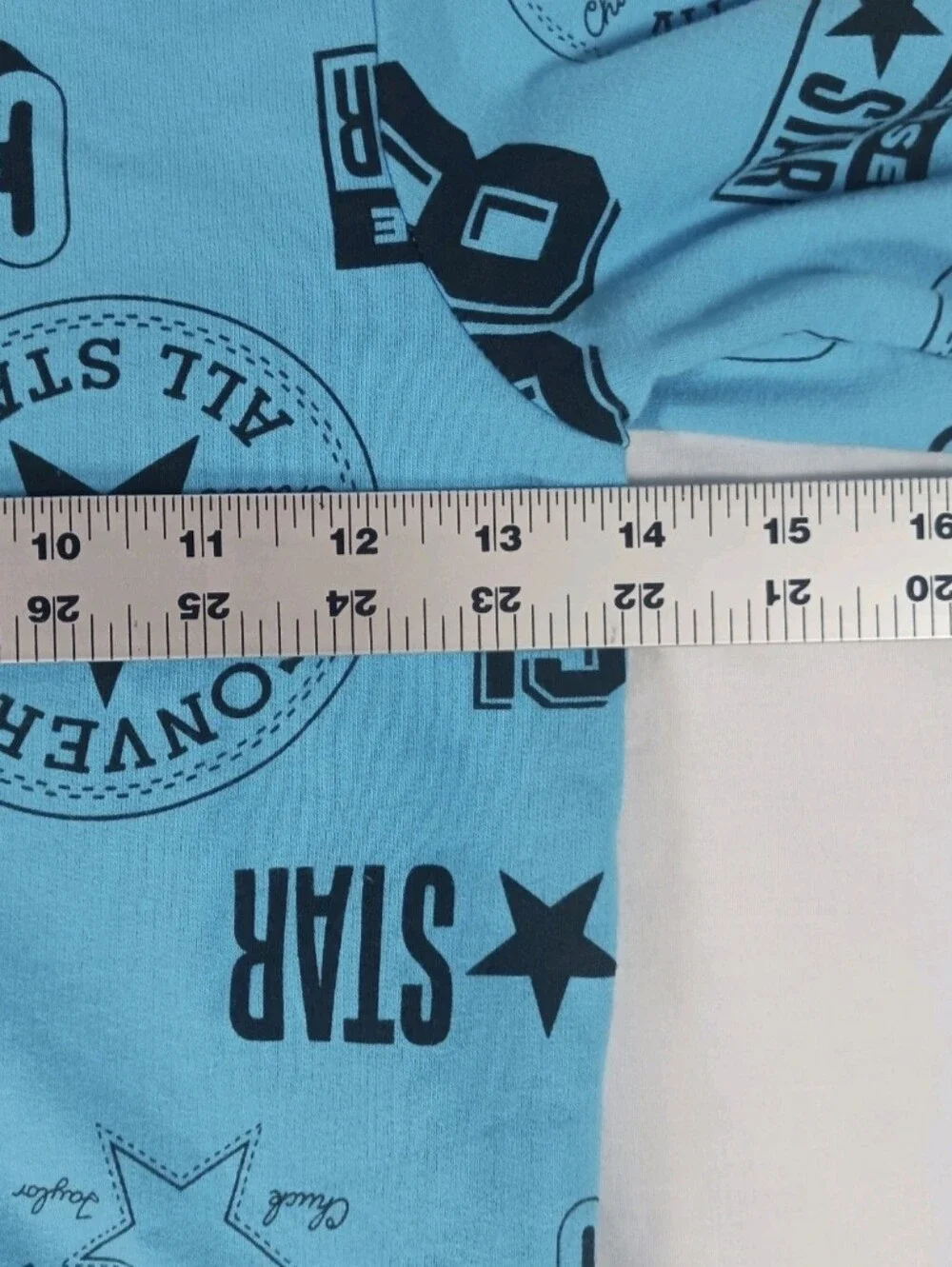 Converse Chuck Taylor Child's Sz 5(S) 4-5 Yrs All-Over Print Hoodie, Blue